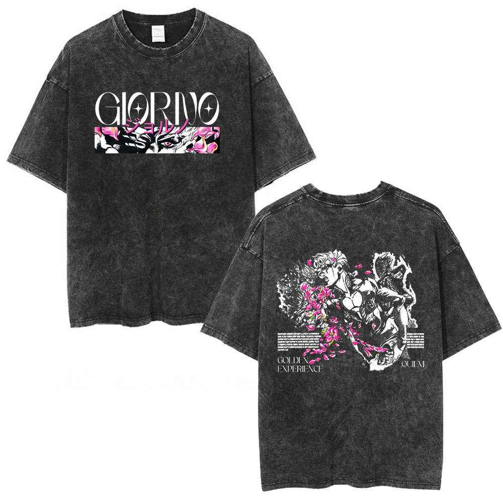 Jojo Anime Merchandise - T-shirt Vintage Lavata Anime Jojo Bizarre
