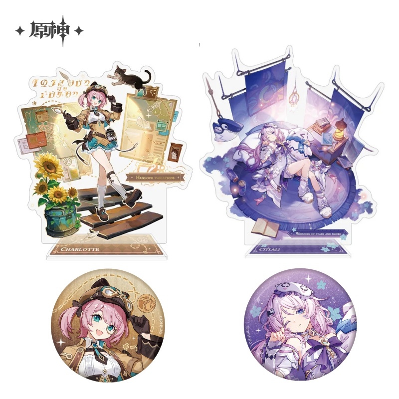 Charlotte Anime Merchandise - Set Ufficiale di Spille e Supporti